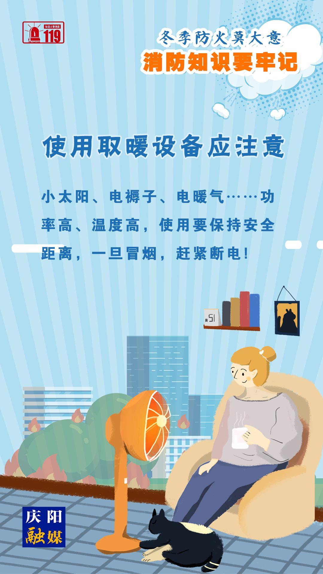 【微海報(bào)】冬季防火莫大意，使用取暖設(shè)備應(yīng)注意！